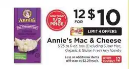 ShopRite Annie's Mac & Cheese offer