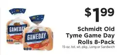 ShopRite Schmidt Old Tyme Game Day Rolls 8-Pack offer