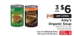 ShopRite Amy's Organic Soup offer