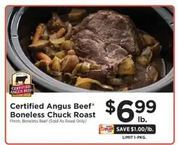 ShopRite Certified Angus Beef Boneless Chuck Roast offer