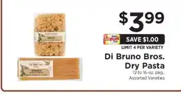 ShopRite Di Bruno Bros. Dry Pasta offer