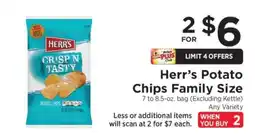 ShopRite Herr’s Potato Chips Family Size offer