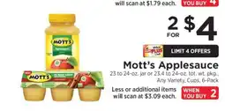 ShopRite Mott's Applesauce offer