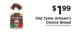 ShopRite Old Tyme Artisan's Choice Bread offer