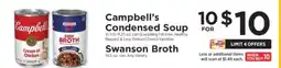 ShopRite Campbell's Condensed Soup & Swanson Broth offer