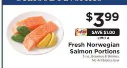 ShopRite Fresh Norwegian Salmon Portions offer