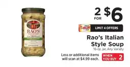ShopRite RAO'S Italian Style Soup offer