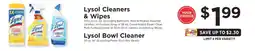 ShopRite Lysol Cleaners & Wipes offer