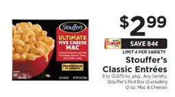 ShopRite Stouffer's Classic Entrées offer