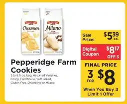 ShopRite Pepperidge Farm Cookies offer