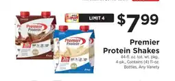 ShopRite Premier Protein Shakes offer