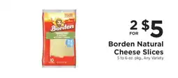 ShopRite Borden Natural Cheese Slices offer