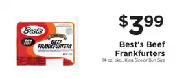 ShopRite Best’s Beef Frankfurters offer