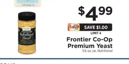 ShopRite Frontier Co-Op Premium Yeast offer