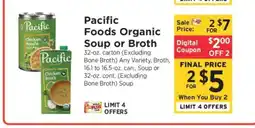 ShopRite Pacific Foods organic soup or broth offer