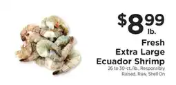 ShopRite Fresh Extra Large Ecuador Shrimp offer