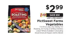 ShopRite PictSweet Farms Vegetables offer