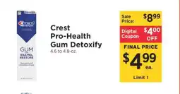 ShopRite Crest Pro Health Gum Detoxify offer