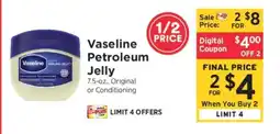 ShopRite Vaseline Petroleum Jelly offer