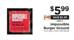 ShopRite Impossible Burger Ground offer