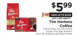 ShopRite Tim Hortons Coffee offer