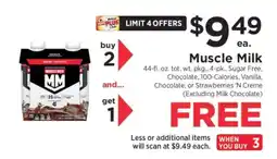 ShopRite Muscle Milk offer