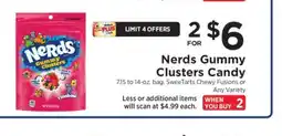 ShopRite Nerds Gummy Clusters Candy offer
