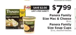 ShopRite Panera Family Size Mac & Cheese offer