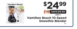 ShopRite Hamilton Beach 10-Speed Smoothie Blender offer