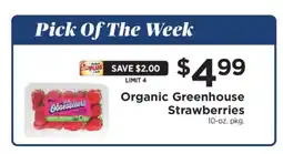 ShopRite Organic Greenhouse Strawberries offer