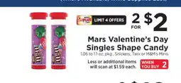 ShopRite Mars Valentine's Day Singles Shape Candy offer