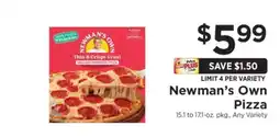 ShopRite Newman's Own Pizza offer