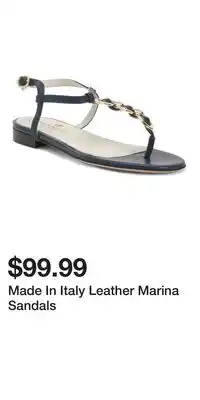 TJ Maxx Made In Italy Leather Marina Sandals offer
