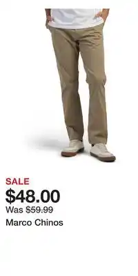 TJ Maxx Marco Chinos offer