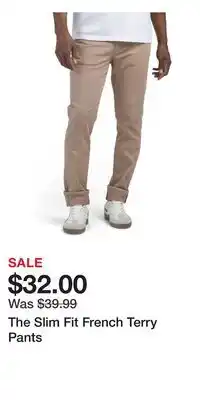 TJ Maxx The Slim Fit French Terry Pants offer