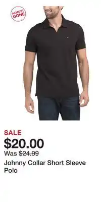 TJ Maxx Johnny Collar Short Sleeve Polo offer