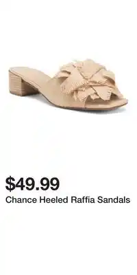 TJ Maxx Chance Heeled Raffia Sandals offer