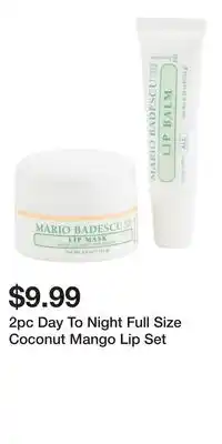 TJ Maxx 2pc Day To Night Full Size Coconut Mango Lip Set offer