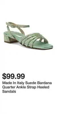 TJ Maxx Made In Italy Suede Bardana Quarter Ankle Strap Heeled Sandals offer