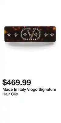 TJ Maxx Made In Italy Vlogo Signature Hair Clip offer