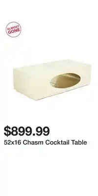 TJ Maxx 52x16 Chasm Cocktail Table offer