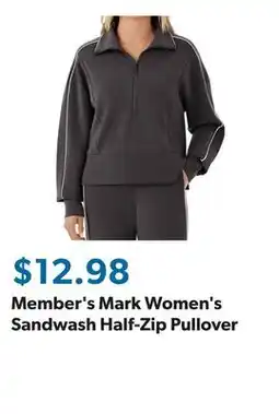 Sam's Club Member's Mark Women's Sandwash Half-Zip Pullover offer