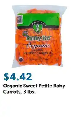 Sam's Club Organic Sweet Petite Baby Carrots, 3 lbs offer