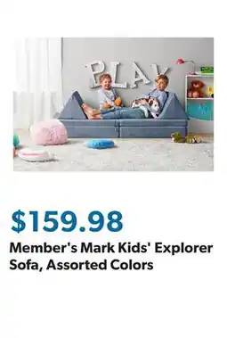 Sam's Club Member's Mark Kids' Explorer Sofa, Assorted Colors offer