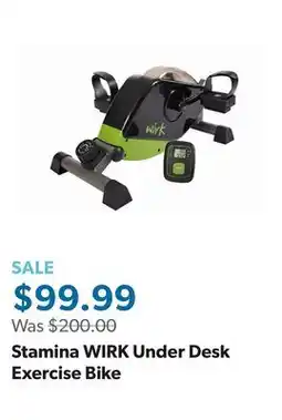 Sam's Club Stamina WIRK Under Desk Exercise Bike offer