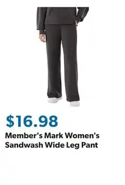 Sam's Club Member's Mark Women's Sandwash Wide Leg Pant offer
