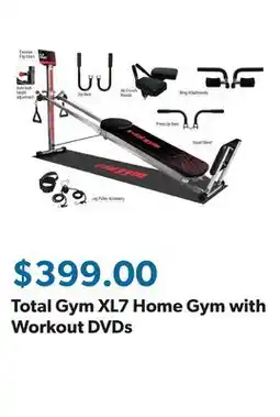 Sam's Club Total Gym XL7 Home Gym with Workout DVDs offer