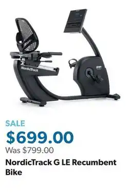 Sam's Club NordicTrack G LE Recumbent Bike offer