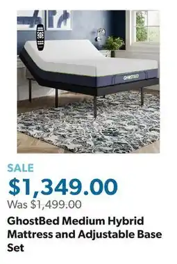 Sam's Club GhostBed Medium Hybrid Mattress and Adjustable Base Set offer