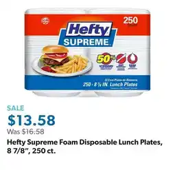 Sam's Club Hefty Supreme Foam Disposable Lunch Plates, 8 7/8, 250 ct offer